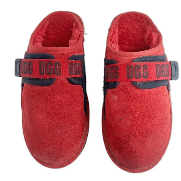 UGG Australia Men's Dune Slip On DTLR in Red Shearling Slipper Size 9