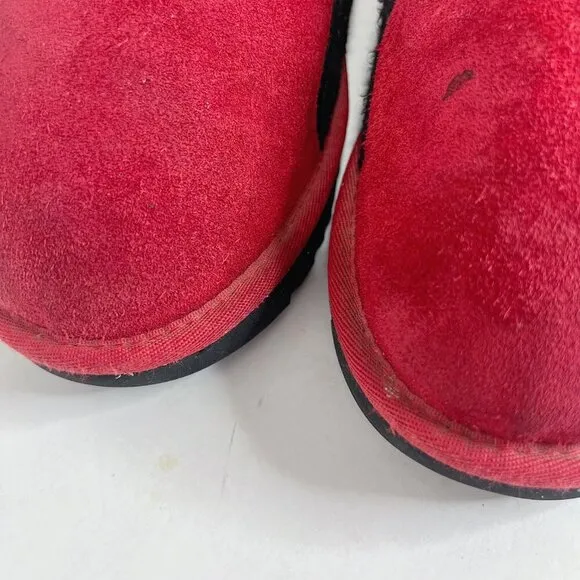 UGG Australia Men's Dune Slip On DTLR in Red Shearling Slipper Size 9