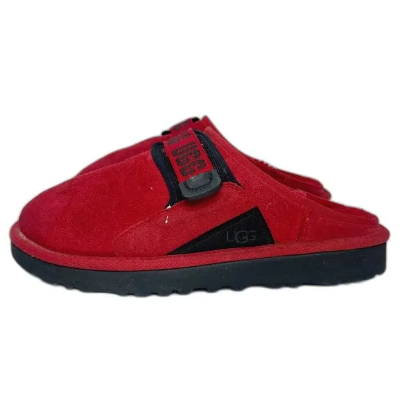 UGG Australia Men's Dune Slip On DTLR in Red Shearling Slipper Size 9