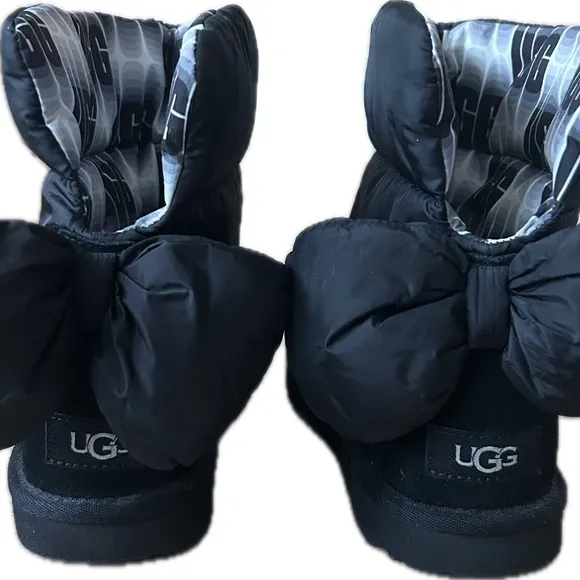 UGG Black Ankle Boots with Water-Resistant Finish