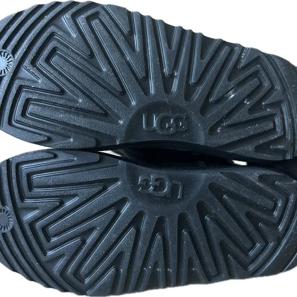 UGG Black Ankle Boots with Water-Resistant Finish