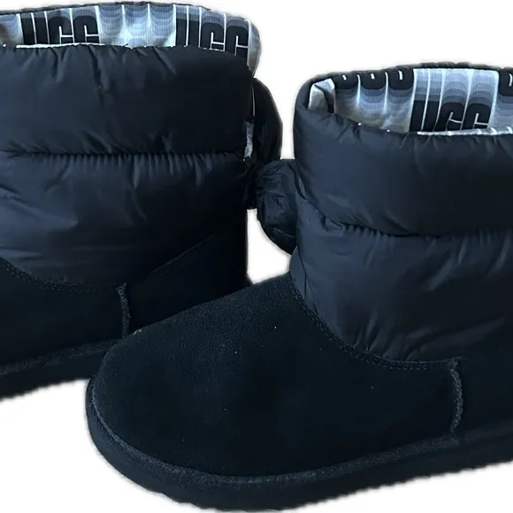 UGG Black Ankle Boots with Water-Resistant Finish