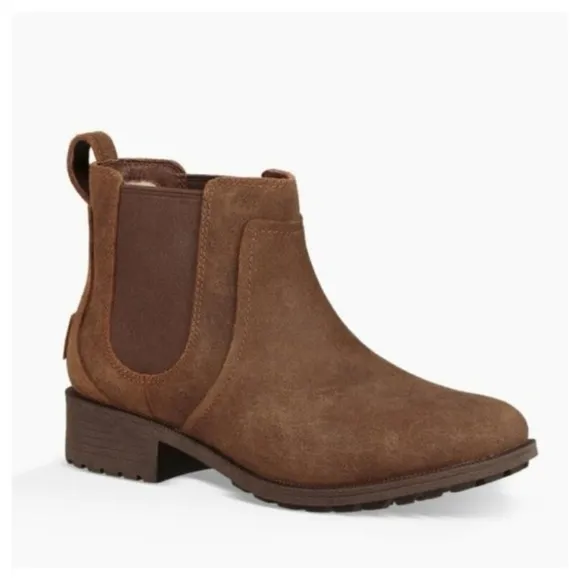 UGG Bonham II Water-Resistant Leather Chelsea/Gore Bootie size 9