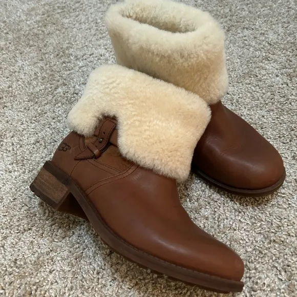 UGG Chyler Sheepskin Cuff Boots