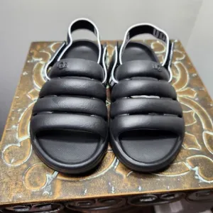 UGG Girl's Sport Yeah Slide Slingback Sandals Shoes Black Size 13