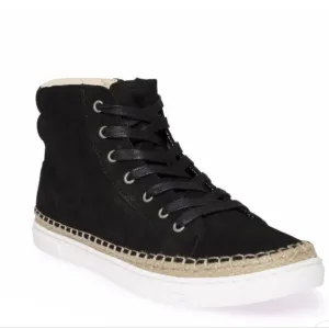 UGG Gradie women Hightop Espadrille black sneakers  size 9N/S