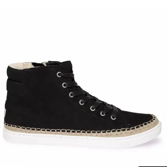 UGG Gradie women Hightop Espadrille black sneakers  size 9N/S