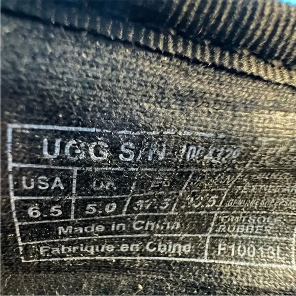 UGG Indah Burlap Slip-On Flat Shoes Size 6.5
