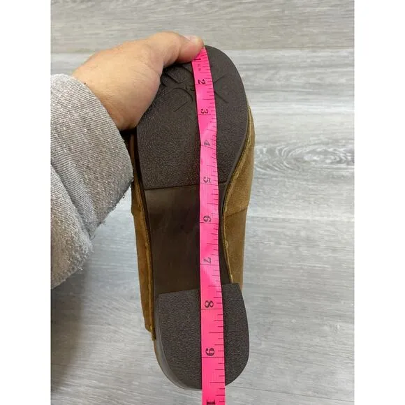 UGG Kassi 1013601 Women's Clog 7 Brown Suede Leather Slip-On Studded Mule Shoe