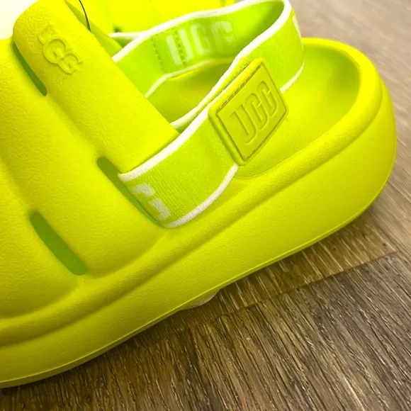 UGG Key Lime T Sport yeah Slides Sandal size 11 and 12 kids size available New
