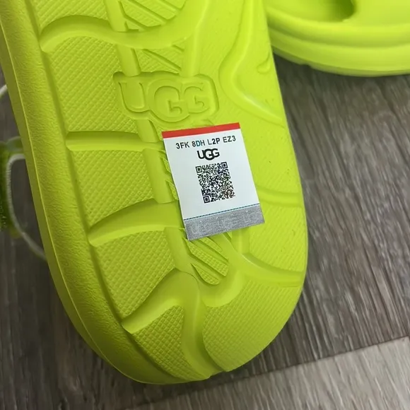 UGG Key Lime T Sport yeah Slides Sandal size 11 and 12 kids size available New