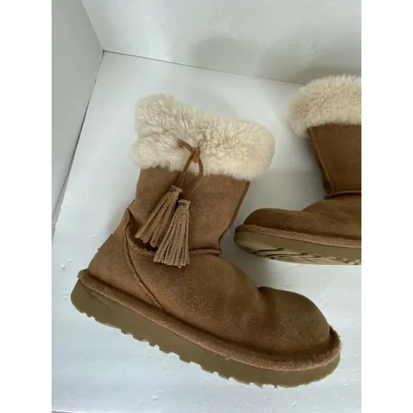 UGG PLUMDALE CUFF SHORT BOOTS WATER RESISTANT 3