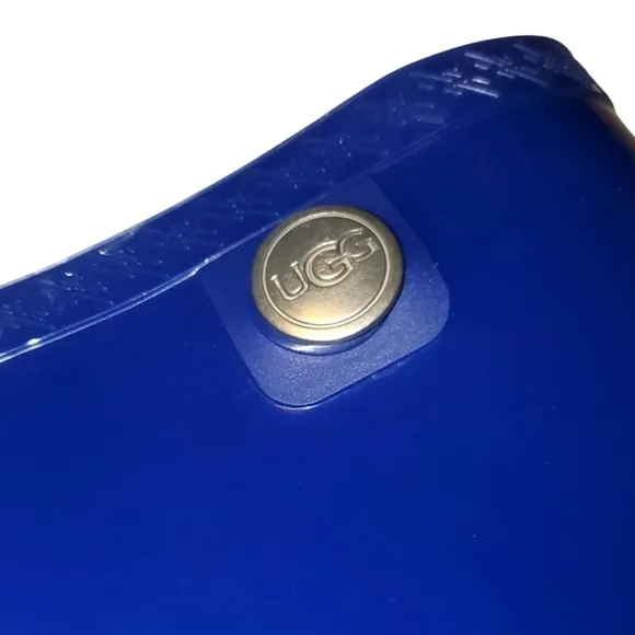 UGG Shaye High Gloss Royal Blue Tall‎ Rainboots Women's Size 6
