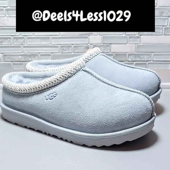 UGG Tasman II Slipper Slide Kids Size 4/Womens 6 Sea Foam Blue