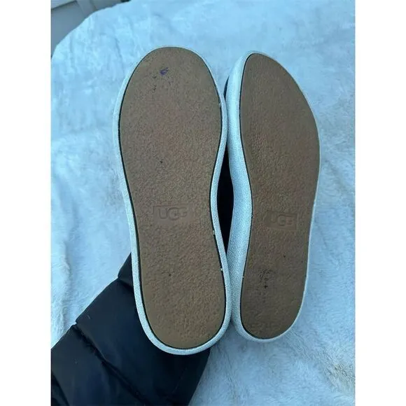UGG Women's Leather Slip-On Sneakers Size 8.5 Casual