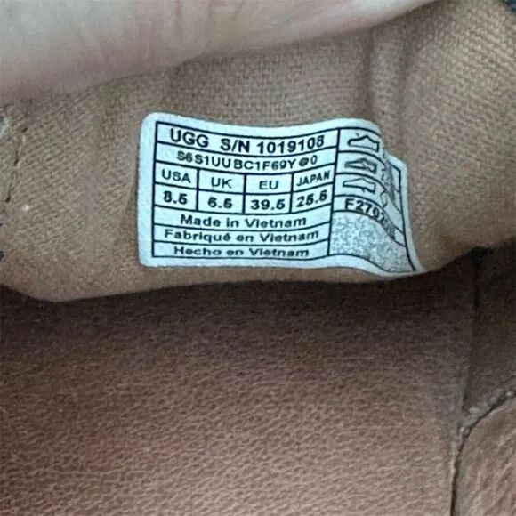 UGG Women's Leather Slip-On Sneakers Size 8.5 Casual