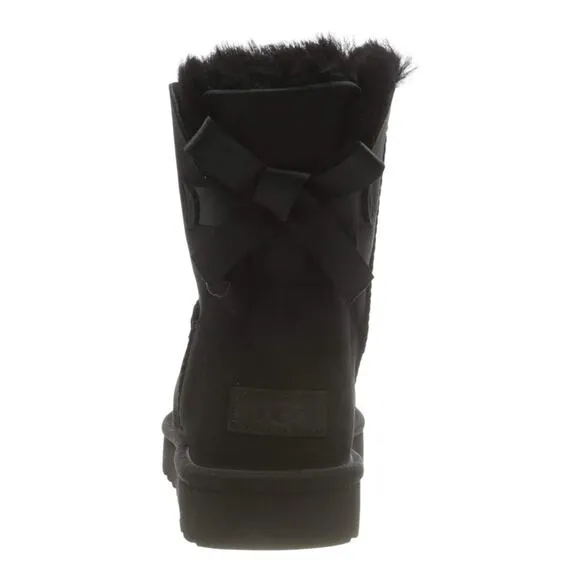 UGG Women's Mini Bailey Bow II Booties Black Size 6