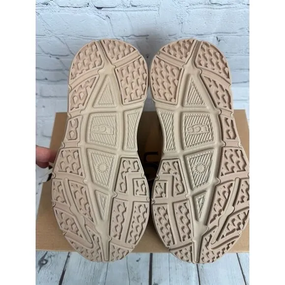 UGG beige nubuck sneakers shoes size 9.5 NEW