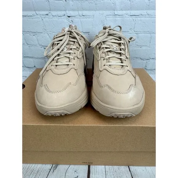 UGG beige nubuck sneakers shoes size 9.5 NEW