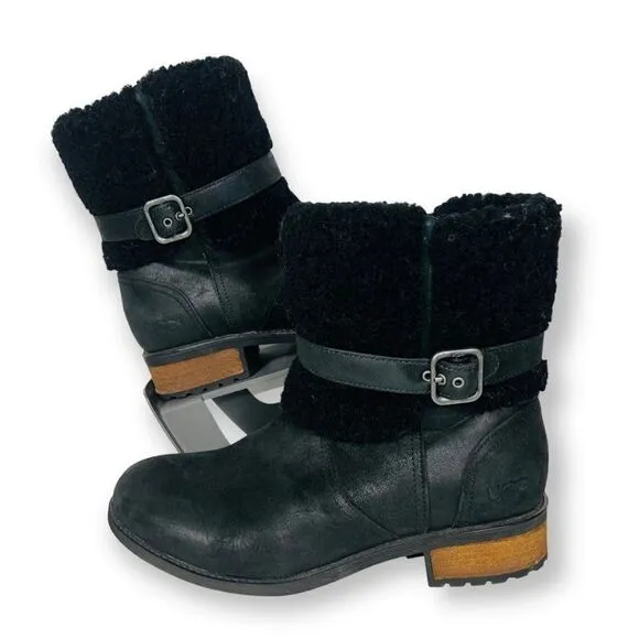 UGG Blayre II Water Resistant Boots Black Women's 8-8.5