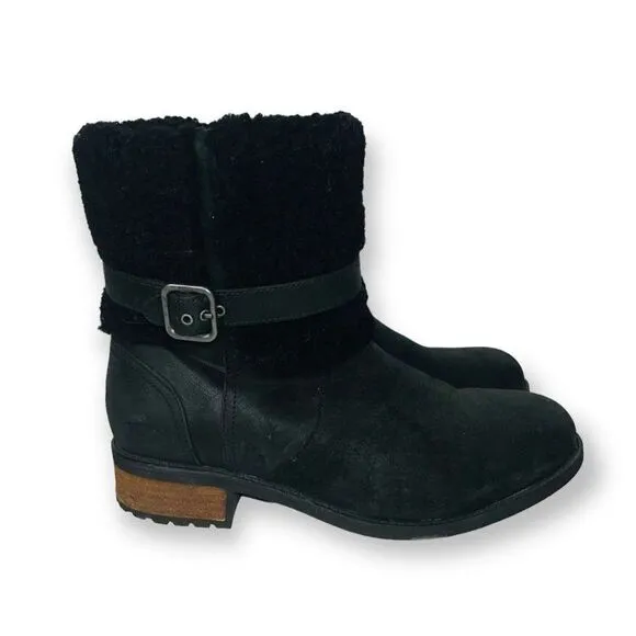 UGG Blayre II Water Resistant Boots Black Women's 8-8.5