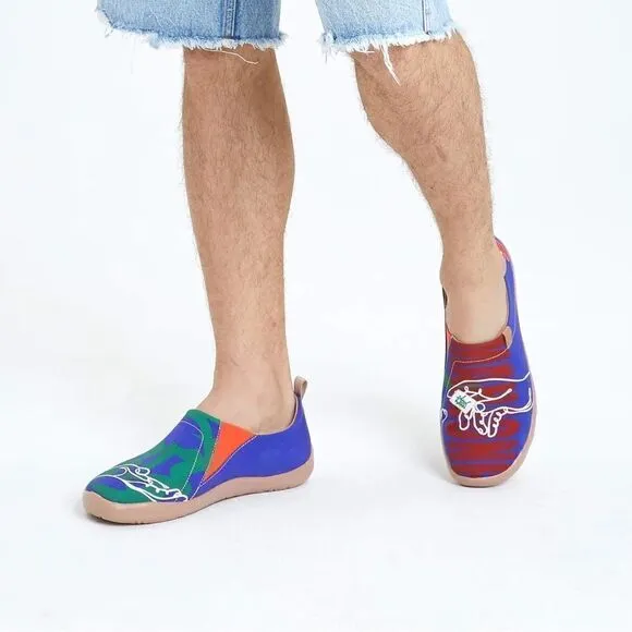 UIN Men's Walking Shoes Slip On Loafers (Mahjong Toledo)