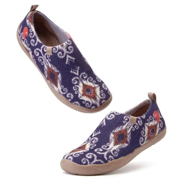 UIN Women's Walking Shoes Slip On Casual Sneaker Toledo (Tribal Pattern)