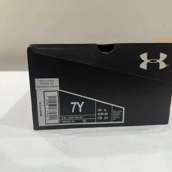 UNDER ARMOUR 3020428-103 BGS TORCH MID CHILDREN SNEAKERS COLOR GREY/NEON