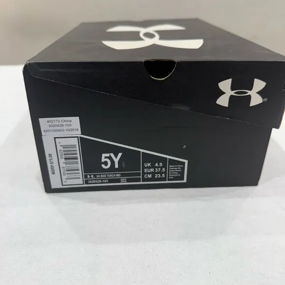 UNDER ARMOUR 3020428-103 BGS TORCH MID CHILDREN SNEAKERS COLOR GREY/NEON