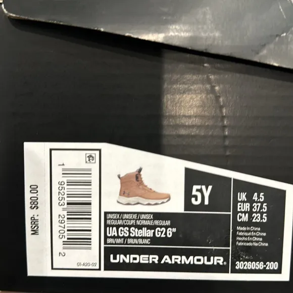 Under Armour Big Kids GS Stellar G2 6” Utility Boots - Size 4Y