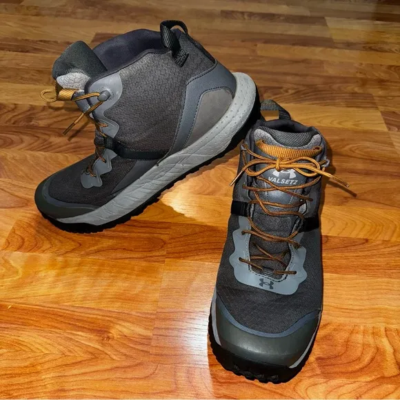 UNDER ARMOUR MENS GRAY Micro G® Valsetz Mid Tactical Boot 3023741-100 Men’s 12
