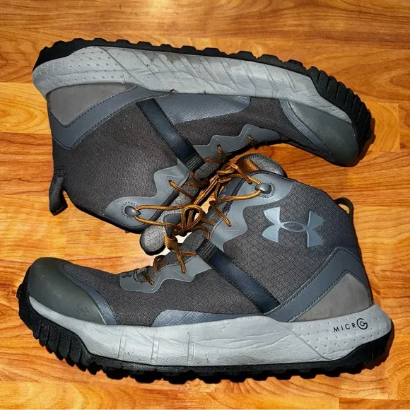 UNDER ARMOUR MENS GRAY Micro G® Valsetz Mid Tactical Boot 3023741-100 Men’s 12