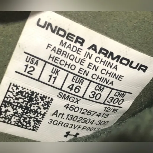 Under Armour running sneakers