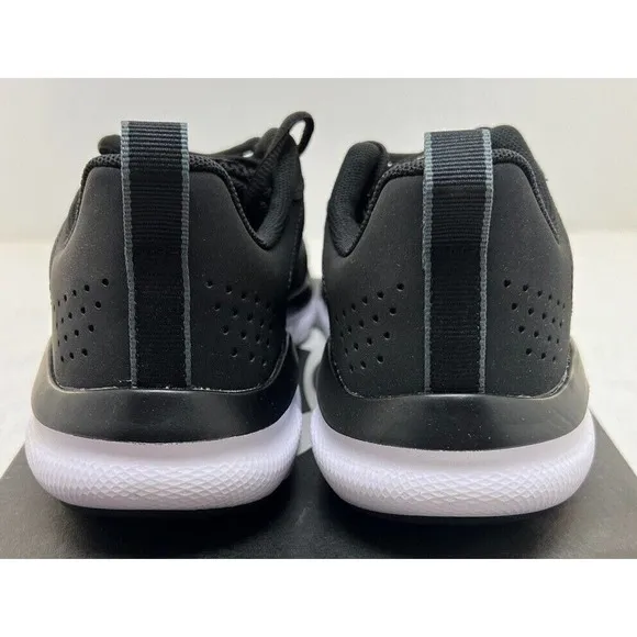 Under Armour UA BGS Assert 9 Black White Running Shoes Sneakers 3024633-001 NEW