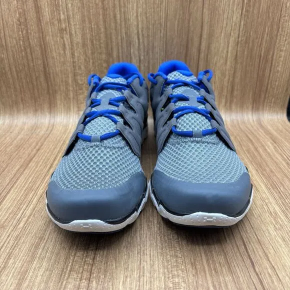 Under Armour UA Micro G Engage Gray Blue Metallic Size 14 Running Sneakers NEW