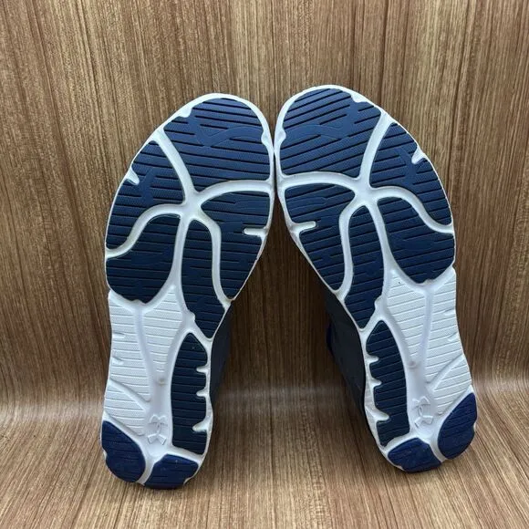 Under Armour UA Micro G Engage Gray Blue Metallic Size 14 Running Sneakers NEW