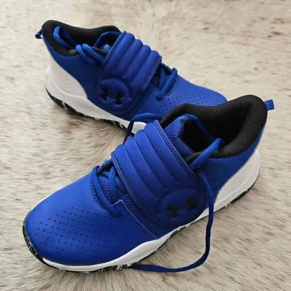 UNDER ARMOUR Zone Big Boys Basketball Shoes Royal Blue Size 6 NEW