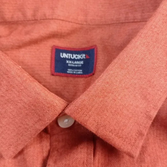 Untuckit Lot of 3 Button Up Shirt Men's XXL 2XL Long Sleeve Cotton Wrinkle Free