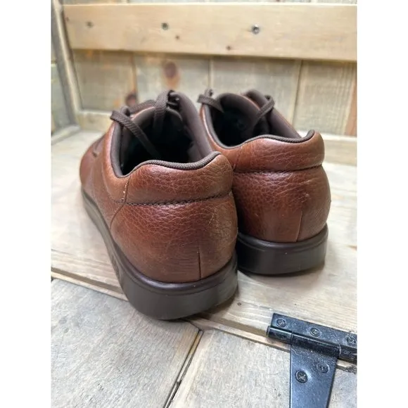 US11 SAS Mens Brown Leather Lace Up Oxford Shoes Casual