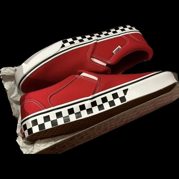 Vans checker sidewall racing sneakers shoes men