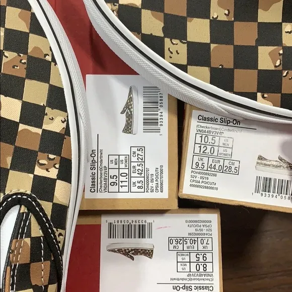 VANS CLASSIC SLIP-ON CHECKERBOARD Cmdsrttrwht Men’