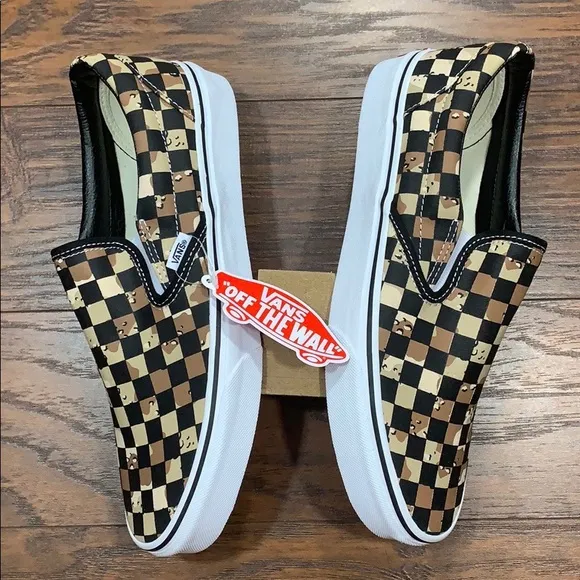 VANS CLASSIC SLIP-ON CHECKERBOARD Cmdsrttrwht Men’