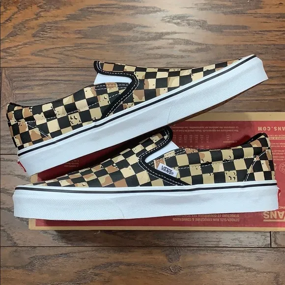 VANS CLASSIC SLIP-ON CHECKERBOARD Cmdsrttrwht Men’