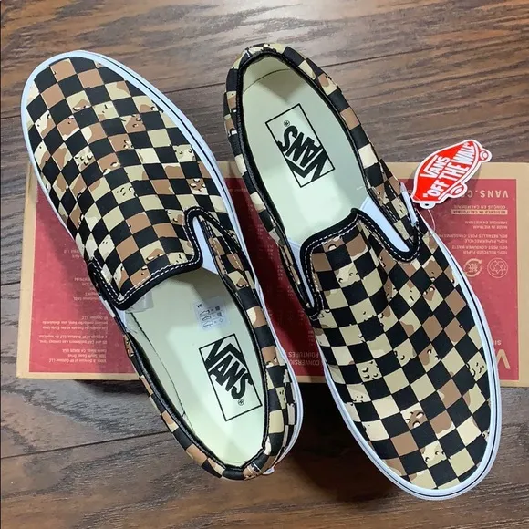 VANS CLASSIC SLIP-ON CHECKERBOARD Cmdsrttrwht Men’