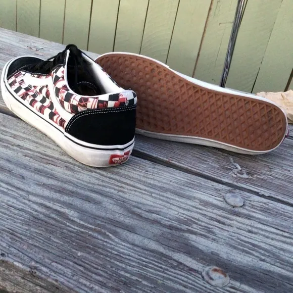 Vans crew style 36 checkerboard red skaters sneakers