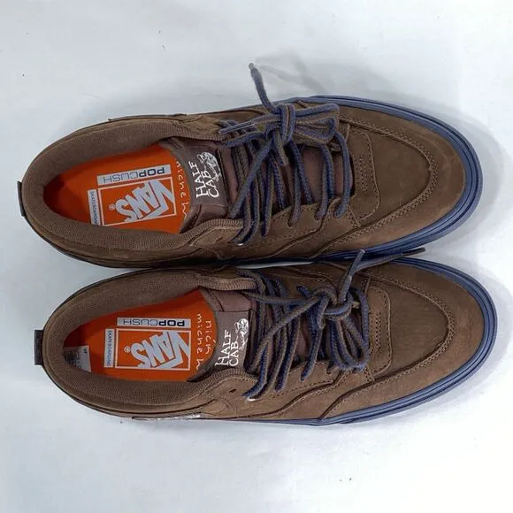 Vans Men's 9 Skate Half Cab Nick Michel Brown Navy Suede VN0A5KYABF1