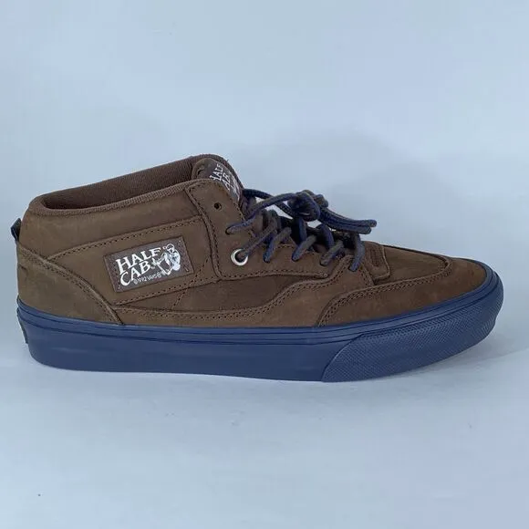 Vans Men's 9 Skate Half Cab Nick Michel Brown Navy Suede VN0A5KYABF1