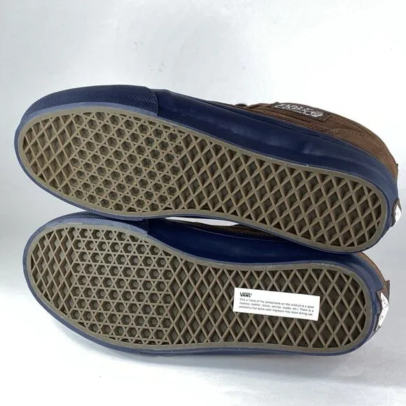 Vans Men's 9 Skate Half Cab Nick Michel Brown Navy Suede VN0A5KYABF1