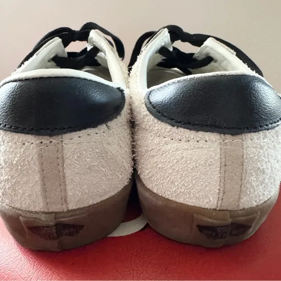 VANS Men’s Sport Low Trainers Marshmallow/Black/Gum Tennis Shoes-Size 8 1/2