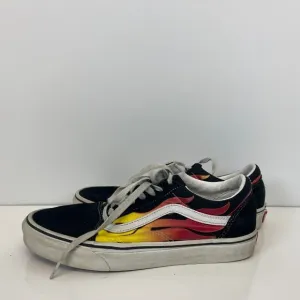 Vans Old Skool Flames Skateboarding Shoes Mens 9 Womens 10.5